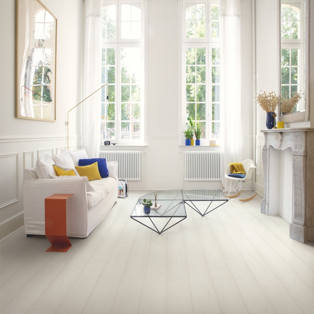 chêne peint blanc ambiance
